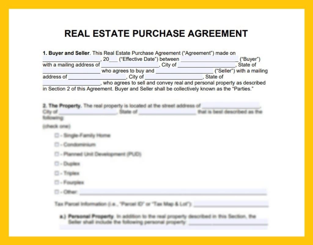 REAL ESTATE PURCHASE AGREEMENT