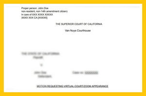 Sample Motion Requesting Virtual Court