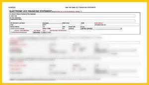 Sample New York State UCC Financing Statement